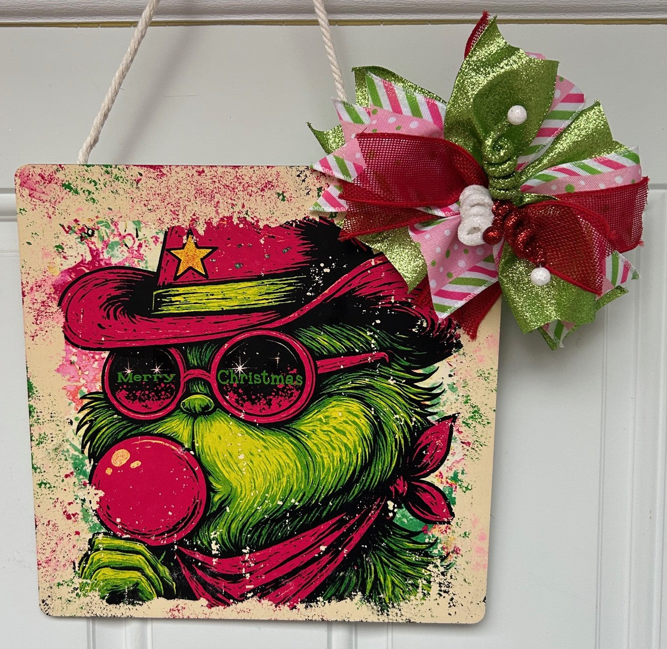 Green Man Blowing Bubble