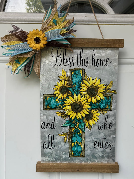 Bless this Home-Faith Cross Sign
