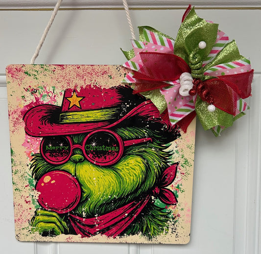 Green Man Blowing Bubble