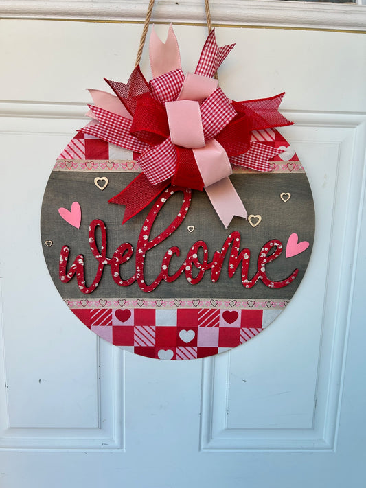 Checkered Valentine Welcome