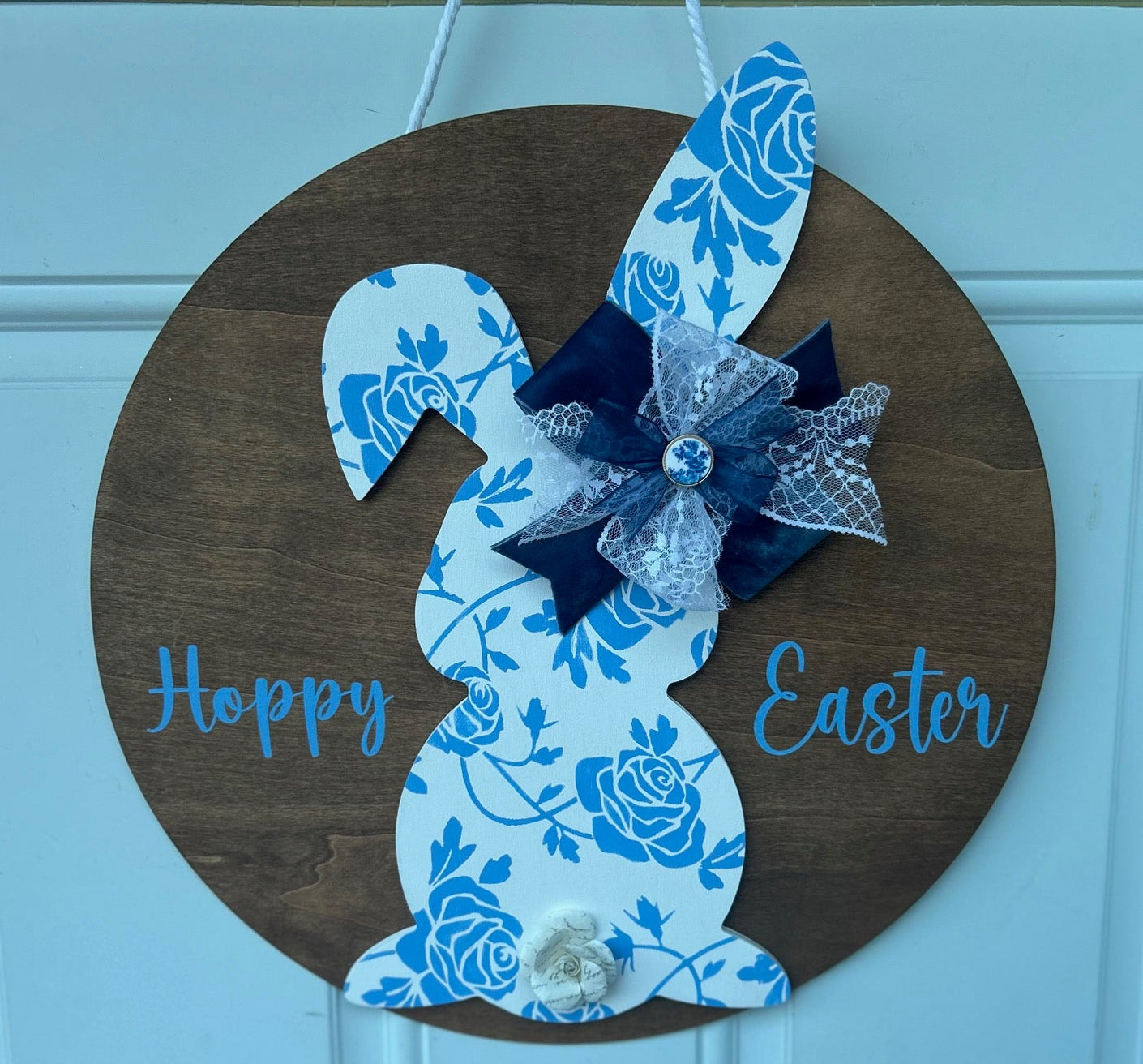 Hoppy Easter Floral Bunny